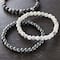 Bracelets en howlite blancs Boutique de couleur signature de Bead Landing